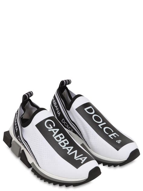 dolce gabbana sneakers black white